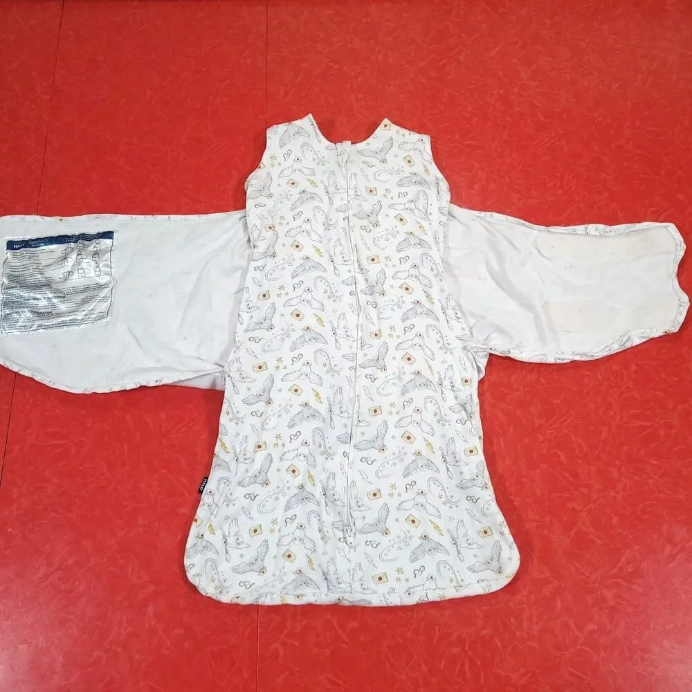 Harry Potter Halo Sleep Sack Swaddle 3-6 Mths 3 Way Blanket 2 Way Zip Owl